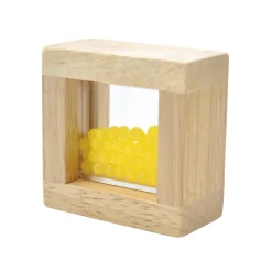 Bausteine mit Perlenfüllung 16 Teile, verschiedene Formen, Holzrahmen, ab 3 Jahre