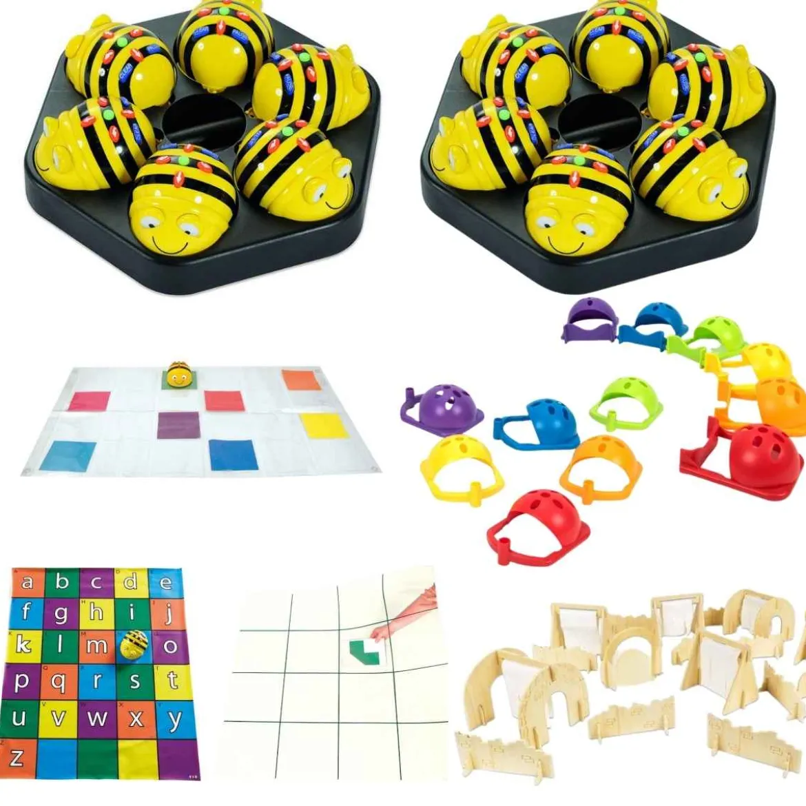 Bee-Bot Komplettset, 12 Bee-Bots mit Zubehör