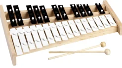 bel-O-ton Alt-Glockenspiel chromatisch, 27 Metall-Klangstäbe im Holzrahmen