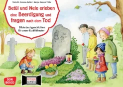 Betül und Nele erleben eine Beerdigung und fragen nach dem Tod. Kamishibai Bildkartenset, 4-7 Jahre