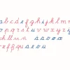 Bewegliches Alphabet, Holzbuchstaben, Lateinische Ausgangsschrift (internationale Version), ab 4 Jahre
