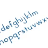 Bewegliches Alphabet, klein, Druckschrift blau, ab 6 Jahre