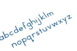 Bewegliches Alphabet, klein, Druckschrift blau, ab 6 Jahre