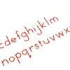 Bewegliches Alphabet, klein, Druckschrift rot, ab 6 Jahre