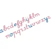 Bewegliches Alphabet, lateinische Ausgangsschrift - internationale Version, ab 4 Jahre