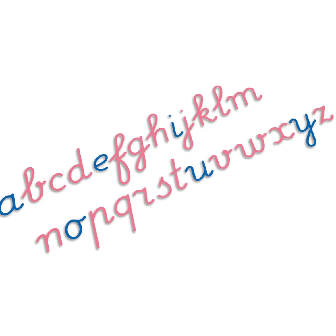Bewegliches Alphabet, lateinische Ausgangsschrift - internationale Version, ab 4 Jahre