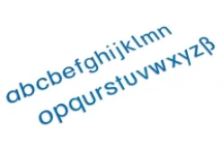Bewegliches Alphabet, mittel - Druckschrift - blau, ab 6 Jahre