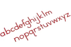 Bewegliches Alphabet, mittel - Druckschrift - rot, ab 6 Jahre