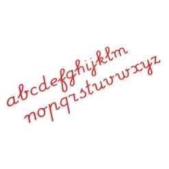 Bewegliches Alphabet, mittel: lateinische Ausgangsschrift - rot, ab 6 Jahre