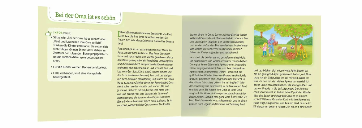Bewegte Geschichten für Ruhe und Entspannung, Kartensatz, 2-6 Jahre
