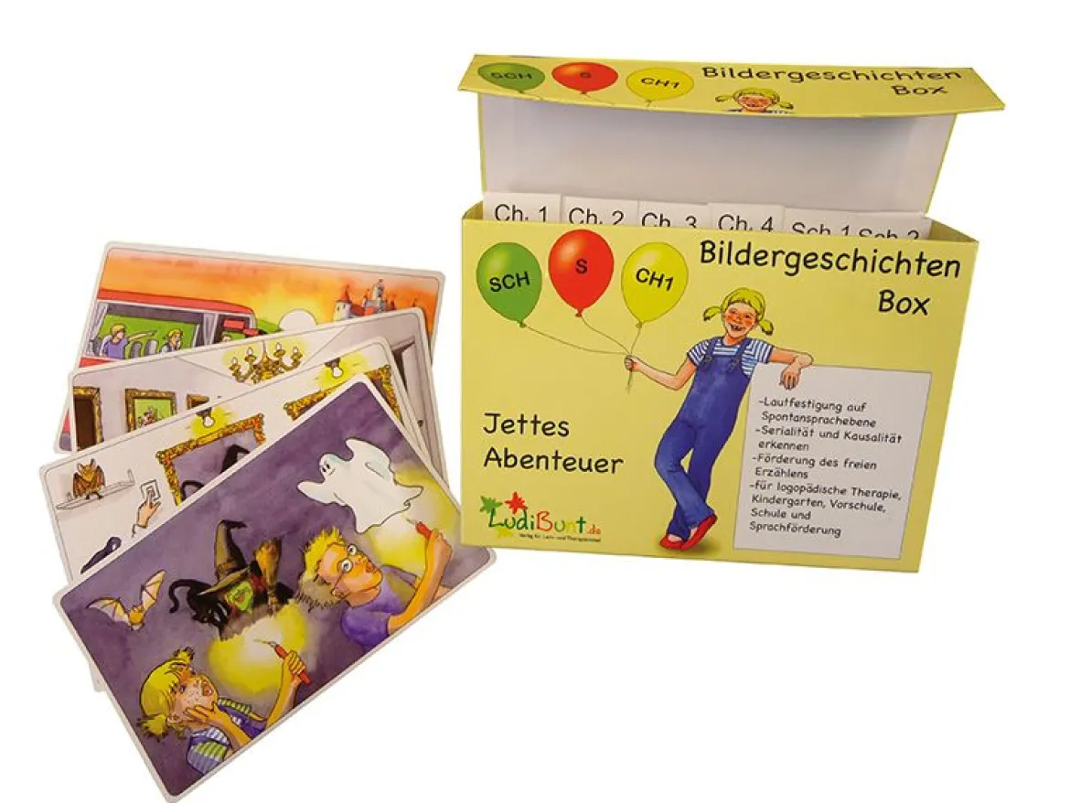 Bildergeschichtenbox Sch, Ch1, S - Jettes Abenteuer, ab 5 Jahre