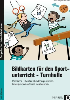 Bildkarten für den Sportunterricht - Turnhalle, Bildkarten, 1. bis 4. Klasse