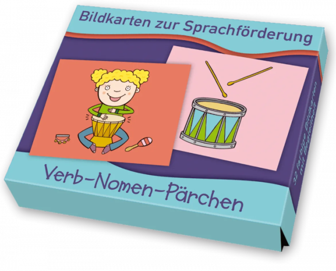Bildkarten zur Sprachförderung: Verb-Nomen-Pärchen, 1.-2. Klasse