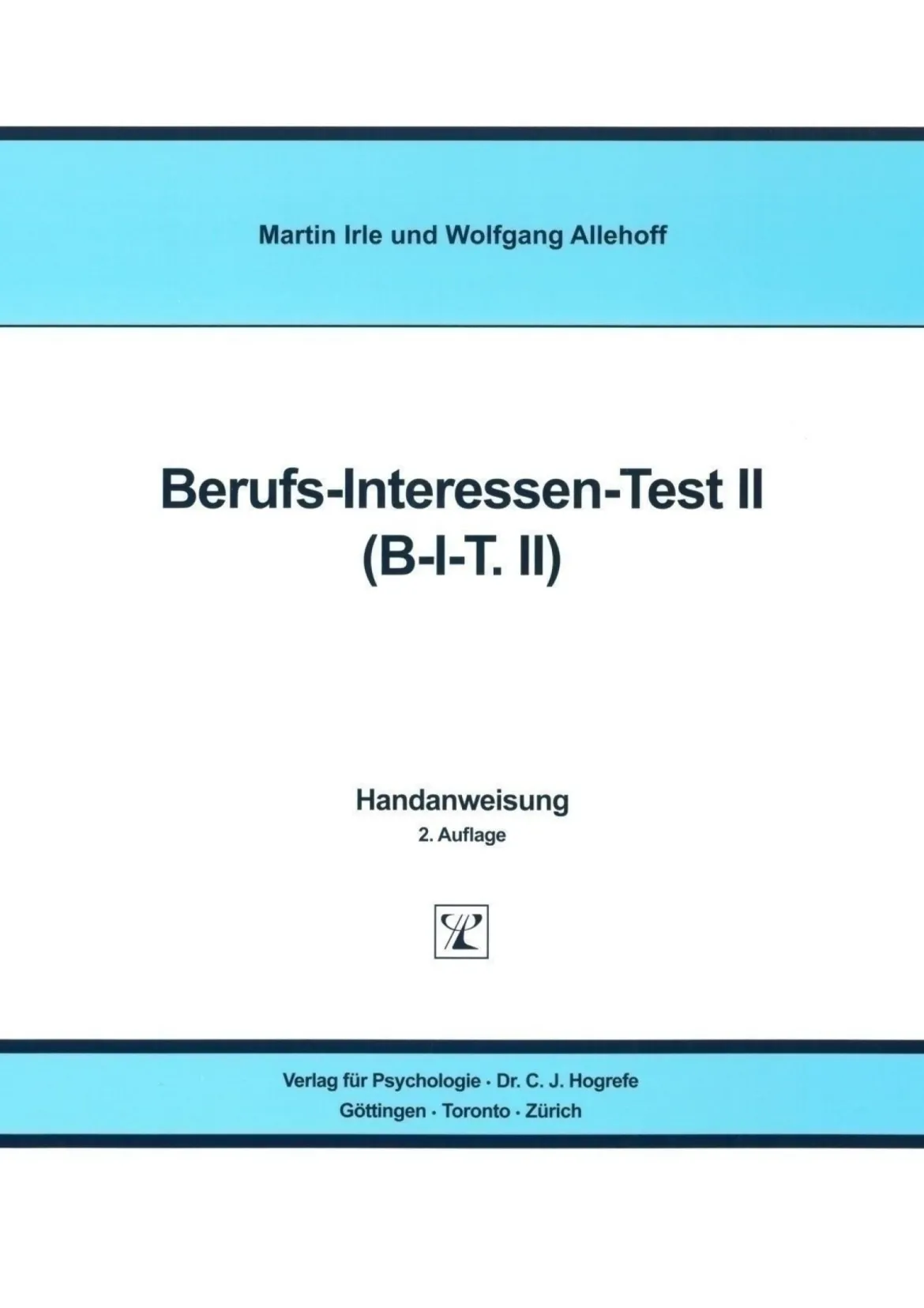 B-I-T II komplett - Berufs-Interessen-Test II, ab 14 Jahre