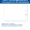 Blanko Karten für Stöpselkasten, 24 Stück