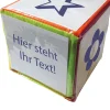 Blanko-Würfel mit Einstecktaschen 10 cm, ab 4 Jahre