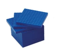 10 blaue Hunderterplatten RE-Plastic°