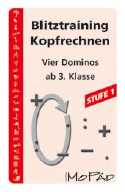 Blitztraining Kopfrechnen - Stufe 1, Kartenspiel, 3.-4. Klasse