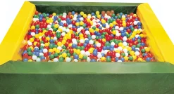 Bällchenpool grün-gelb 1,5 x 1,5 m
