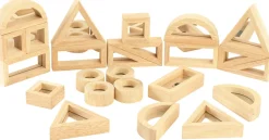 Blocks mit Acryl verspiegelt, Spiegelbausteine, 24 Stück, ab 2 Jahre