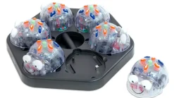 Blue-Bot, programmierbarer Roboter mit Knöpfen und App-Steuerung, Klassenset, 6 Stück, inkl. Ladestation