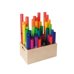 Boomwhackers®, Klassensatz, Set mit 39 Röhren, inkl. 8 Octavator-Caps