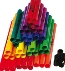 Boomwhackers®, Klassensatz, Set mit 39 Röhren, inkl. 8 Octavator-Caps