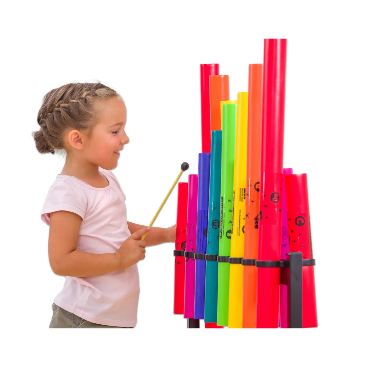 Boomwhackers®, Klassensatz, Set mit 39 Röhren, inkl. 8 Octavator-Caps
