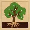 Botanisches Puzzle: Baum, ab 4 Jahre