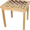 Brettspiel-Tisch mit Schach, Dame und Ludo, extragroße Spielfiguren