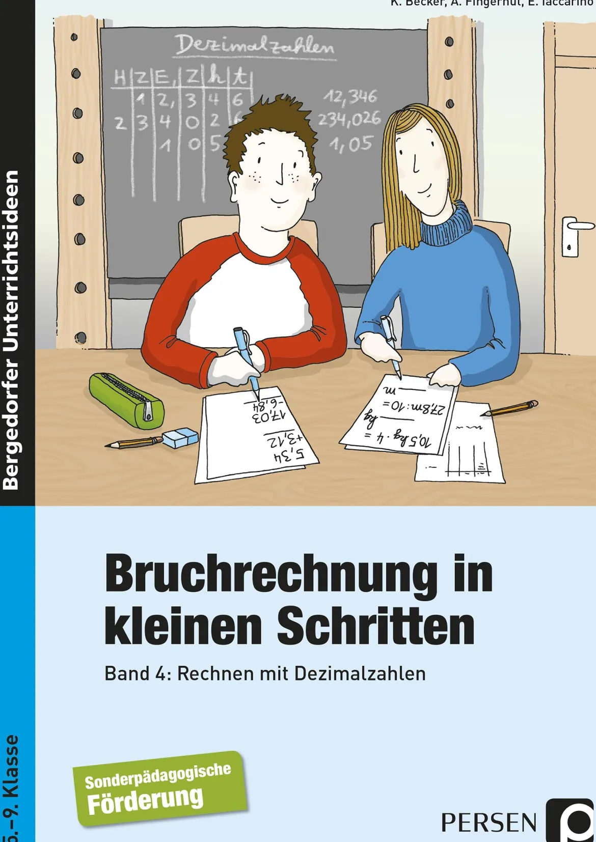 Bruchrechnung in kleinen Schritten 4, Buch, 5.-9. Klasse