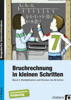 Bruchrechnung in kleinen Schritten 3, Buch, 5.-9. Klasse