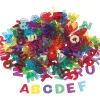 Buchstaben bunt transparent