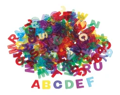 Buchstaben bunt transparent