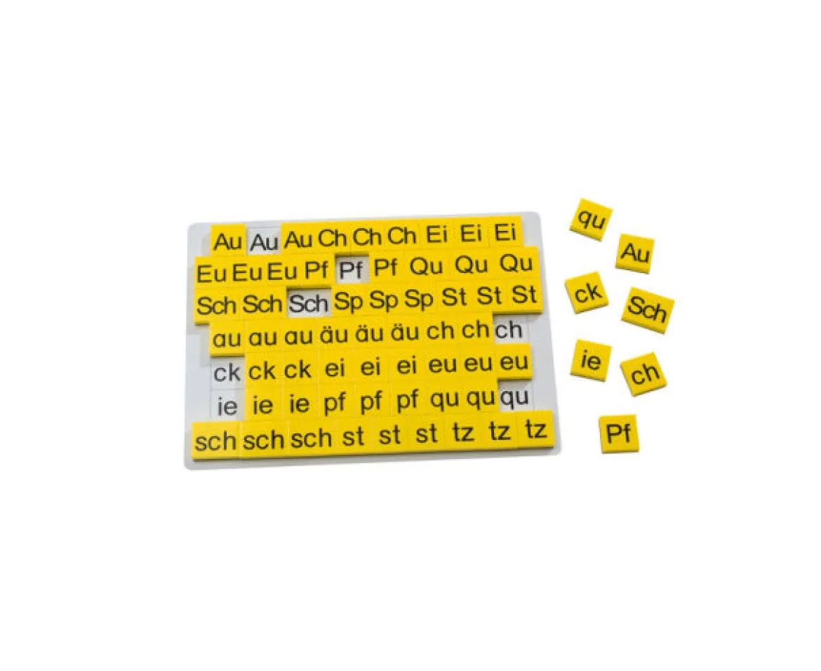 Buchstabenergänzungssatz zur Lese-Magnetbox