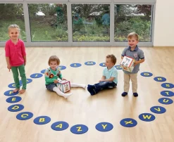 Buchstaben-Matten rutschfest 26 Stück ohne Kunststoffbox, 4-7 Jahre