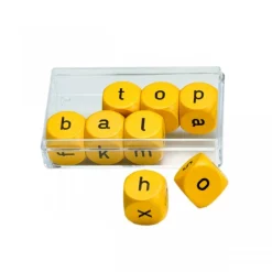 Buchstabenwürfel 18 mm, 8 Stück, ab 6 Jahre