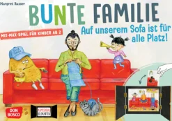 Bunte Familie: Auf unserem Sofa ist für alle Platz, Kamishibai Bildkarten, ab 2 Jahre