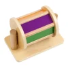 Bunte Klangrolle für Babys, Montessori-Sensorikspielzeug aus Holz, 7-11 Monate