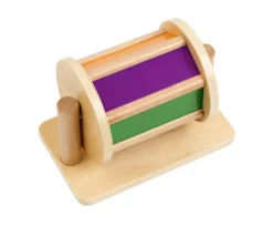 Bunte Klangrolle für Babys, Montessori-Sensorikspielzeug aus Holz, 7-11 Monate