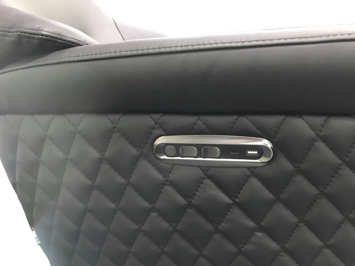 Chillofa Relaxsessel, Leder, schwarz