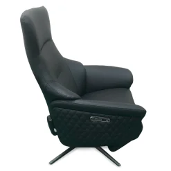 Chillofa Relaxsessel, Leder, schwarz