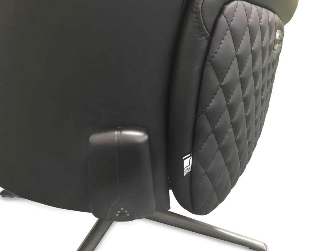 Chillofa Relaxsessel, Leder, schwarz