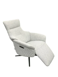 Chillofa Relaxsessel, Stoff, hellgrau meliert