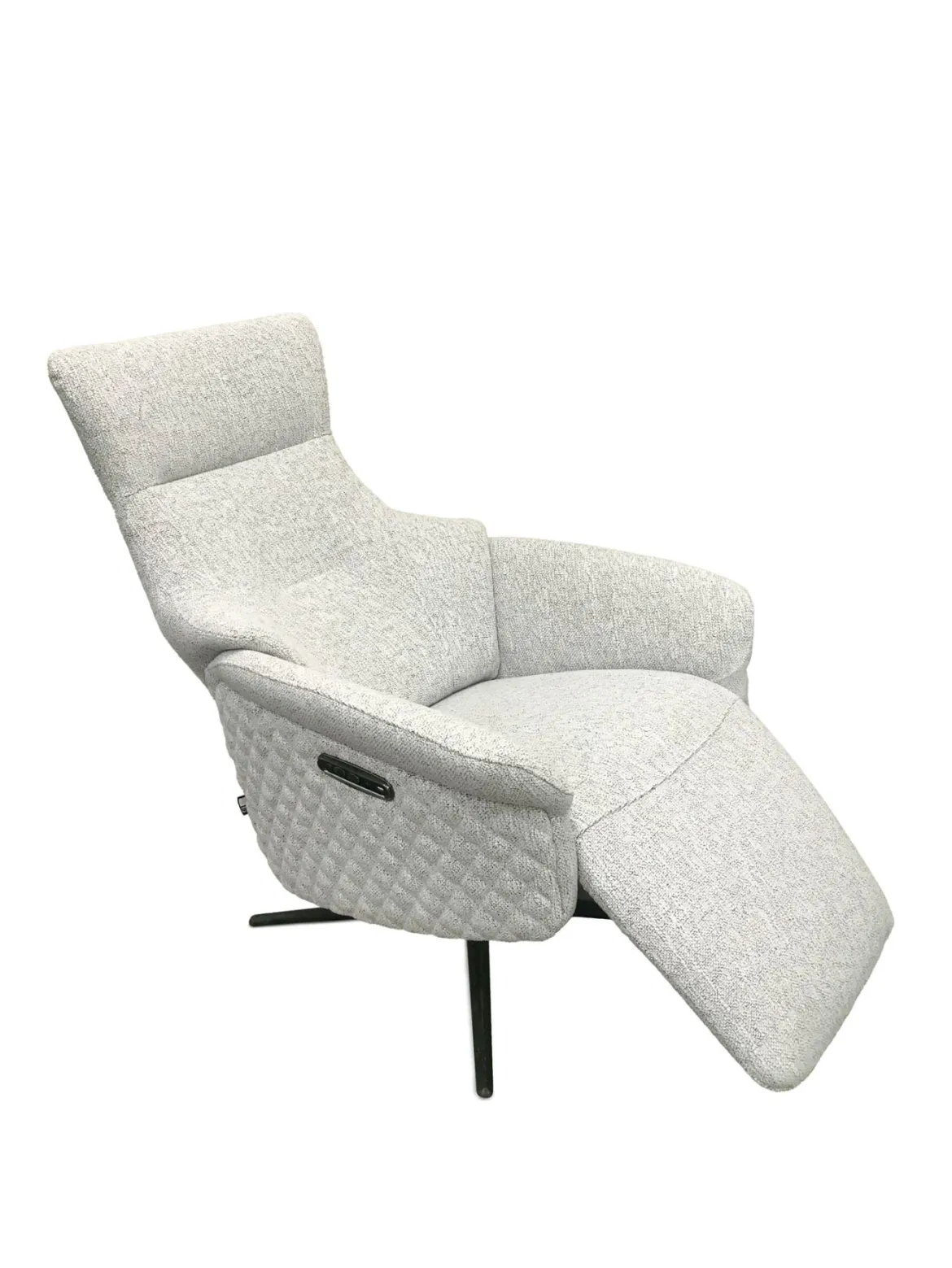 Chillofa Relaxsessel, Stoff, hellgrau meliert