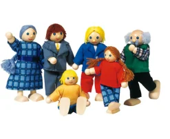 City-Family, 6 Biegepüppchen, 3-9 Jahre
