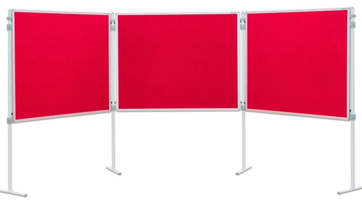 Compra Profi-Stellwände Komplett-Set A: Tafelreihe, Stoffbezug rot