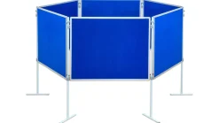 Compra Profi-Stellwände Komplett-Set C: Hexagon, Stoffbezug blau