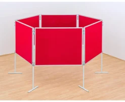 Compra Profi-Stellwände Komplett-Set C: Hexagon, Stoffbezug rot