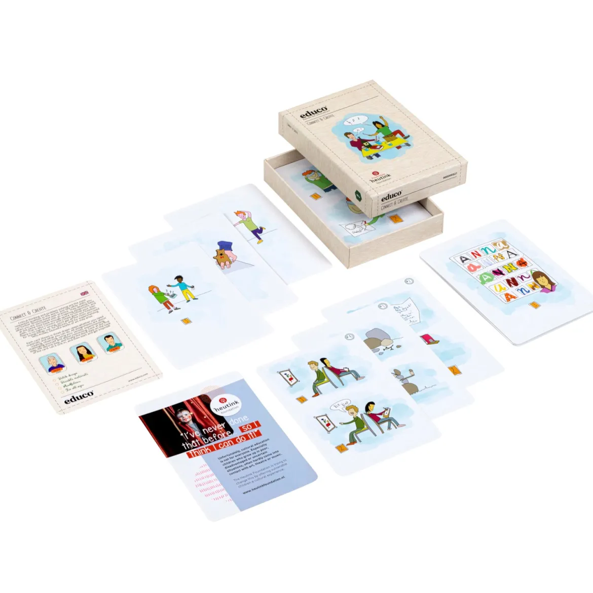 Connect & create - Verbinde und gestalte, Kreativ-Spiel, ab 3 Jahre
